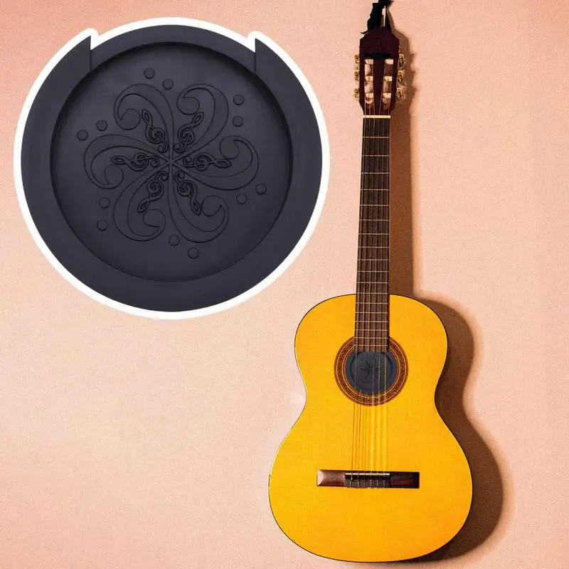 Soft Silicone Guitar Soundhole Cover Feedback Eliminator Soft Silicone Guitar Hole Plug Feedback Buster Acoustic Guitar