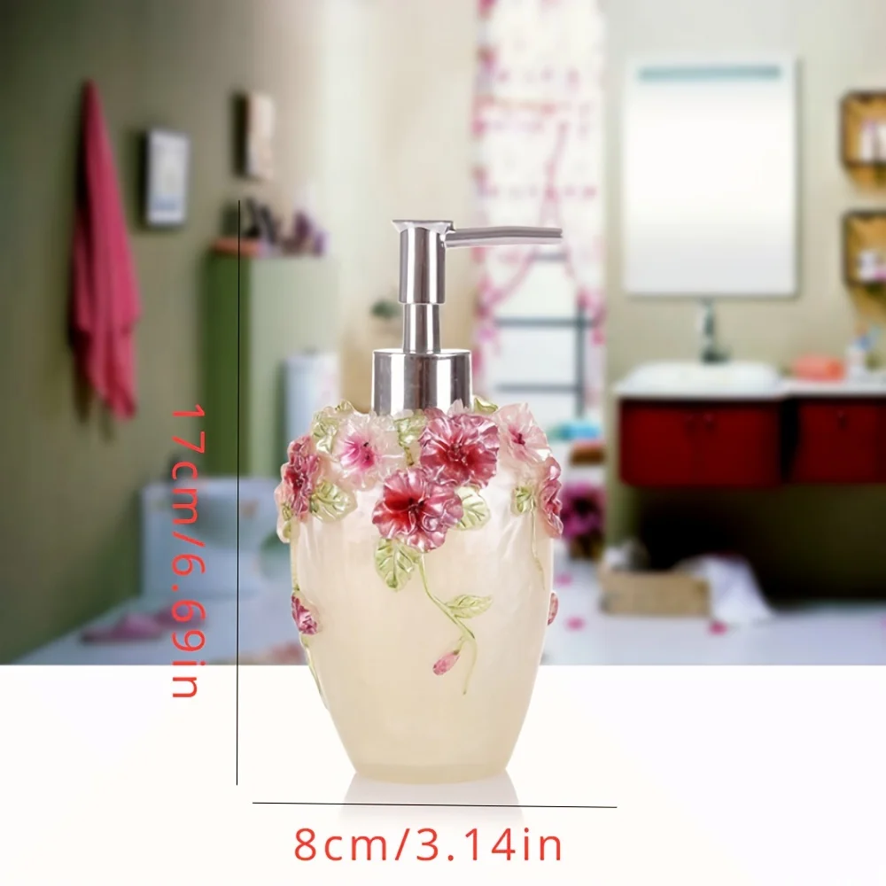 1pc bathroom 300ml resin conventional lotion bottle set European creative press type color spray bottle shower gel household con