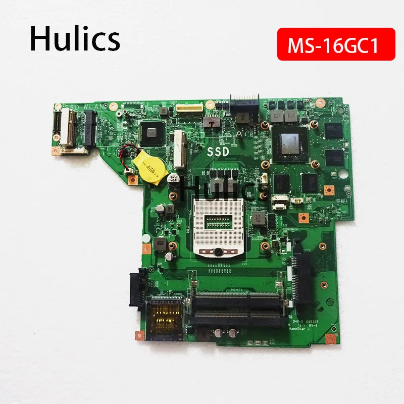 

Hulics Used MS-16GC FOR MSI GE60 LAPTOP MOTHERBOARD WITH GTX760M / GTX765M Graphics Card MS-16GC1 REV 1.1 1.0