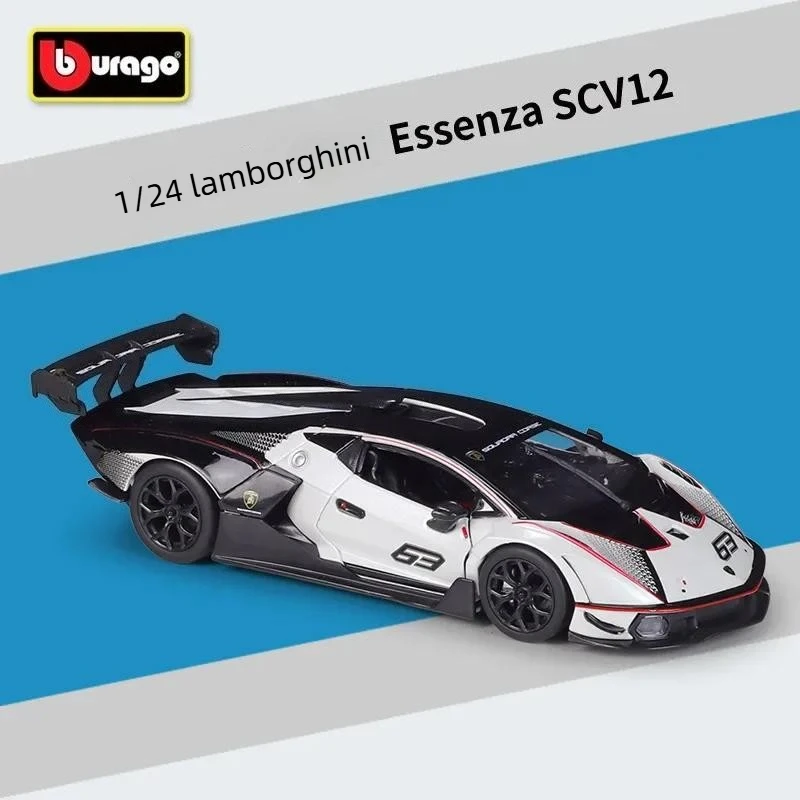 Bburago 1:24 Essenza SCV12 Racing Car Simulation Diecast Car Metal Alloy Model Car Kids Toys Collection Gifts B937