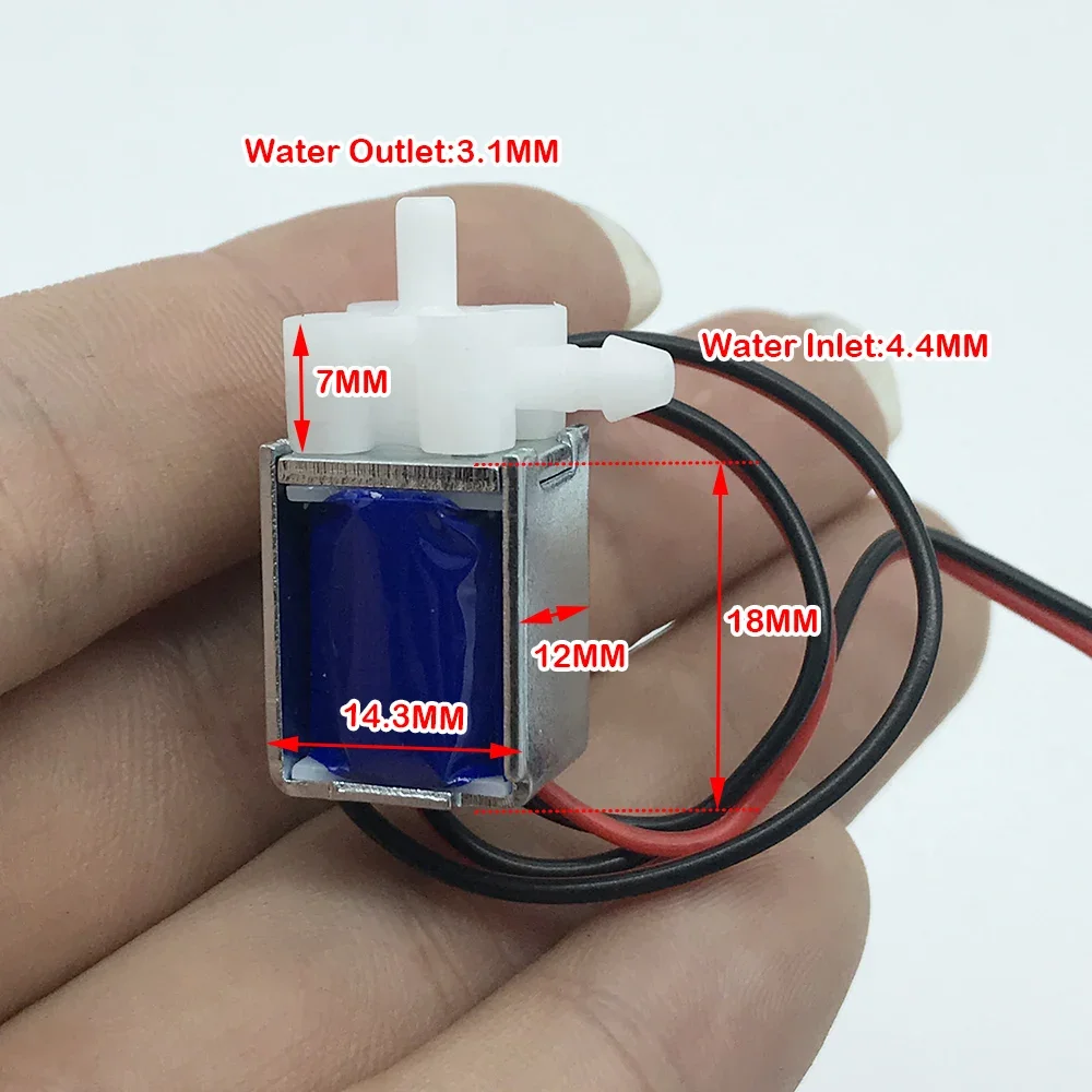 DC 3.7V/ 6V/ 12V Micro 0420 Normally Closed Electric Solenoid Valve Mini Water Flow Control Valve N/C Exhaust Electric Valve