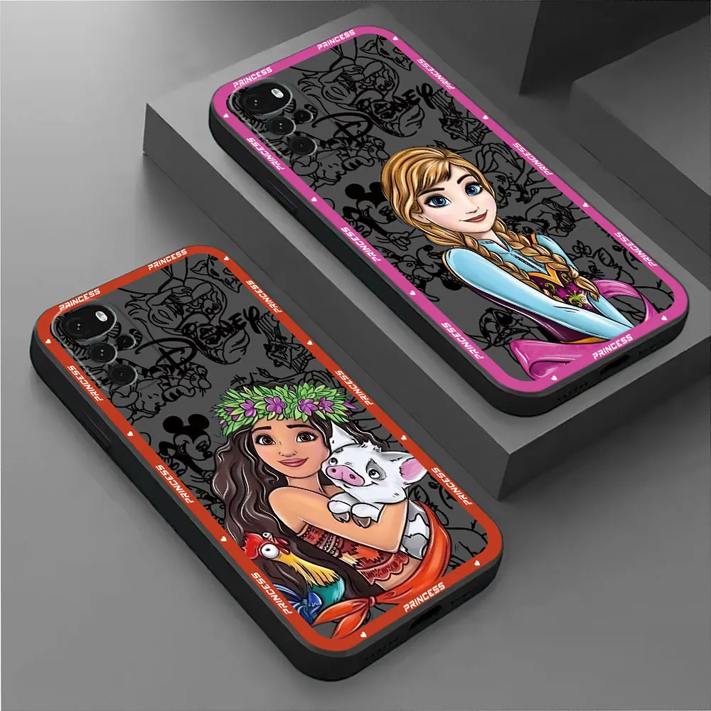 Disney Princess art Cover Case for Motorola Moto G71 5G G52 G53 G32 Edge 20 Lite G72 G60s G22 G30 G31 Edge 40 30 Neo G51 G50 image 4