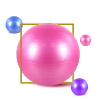 Wholesale Custom Printed Anti-Burst Pilates Yoga Ball PVC Exercise Fitness Ball for Gym, Available in 55cm, 65cm, 75cm