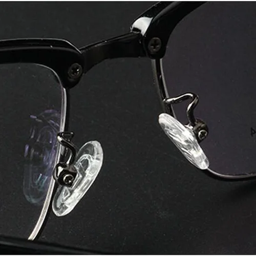 Imagen 2 del producto Lymouko, 10 par/lote, Airbag de silicona transparente para gafas, almohadillas suaves para la nariz en gafas, cómodas antideslizantes para la nariz