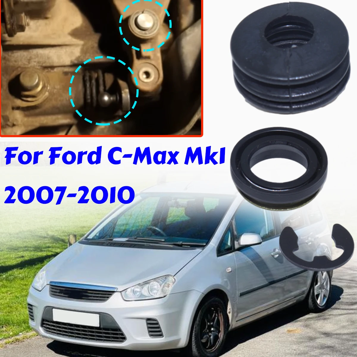 

For Ford C-Max Mk1 2007-2010 Gearbox Selector Oil Seal Gear Lever Gasket Shift Lever Linkage Manual Trans Switch Rod Drivetrain
