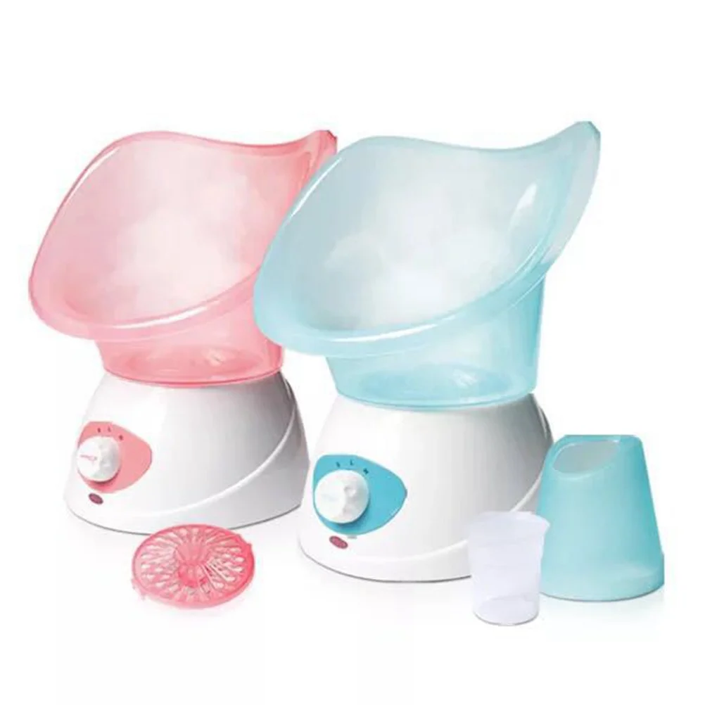 جهاز بخار الوجه 50 مل خزان ألومنيوم مضاد للصدأ 2-Level منظف المسام بالبخار إزالة الرؤوس السوداء أداة سبا الجلد الوردي #2