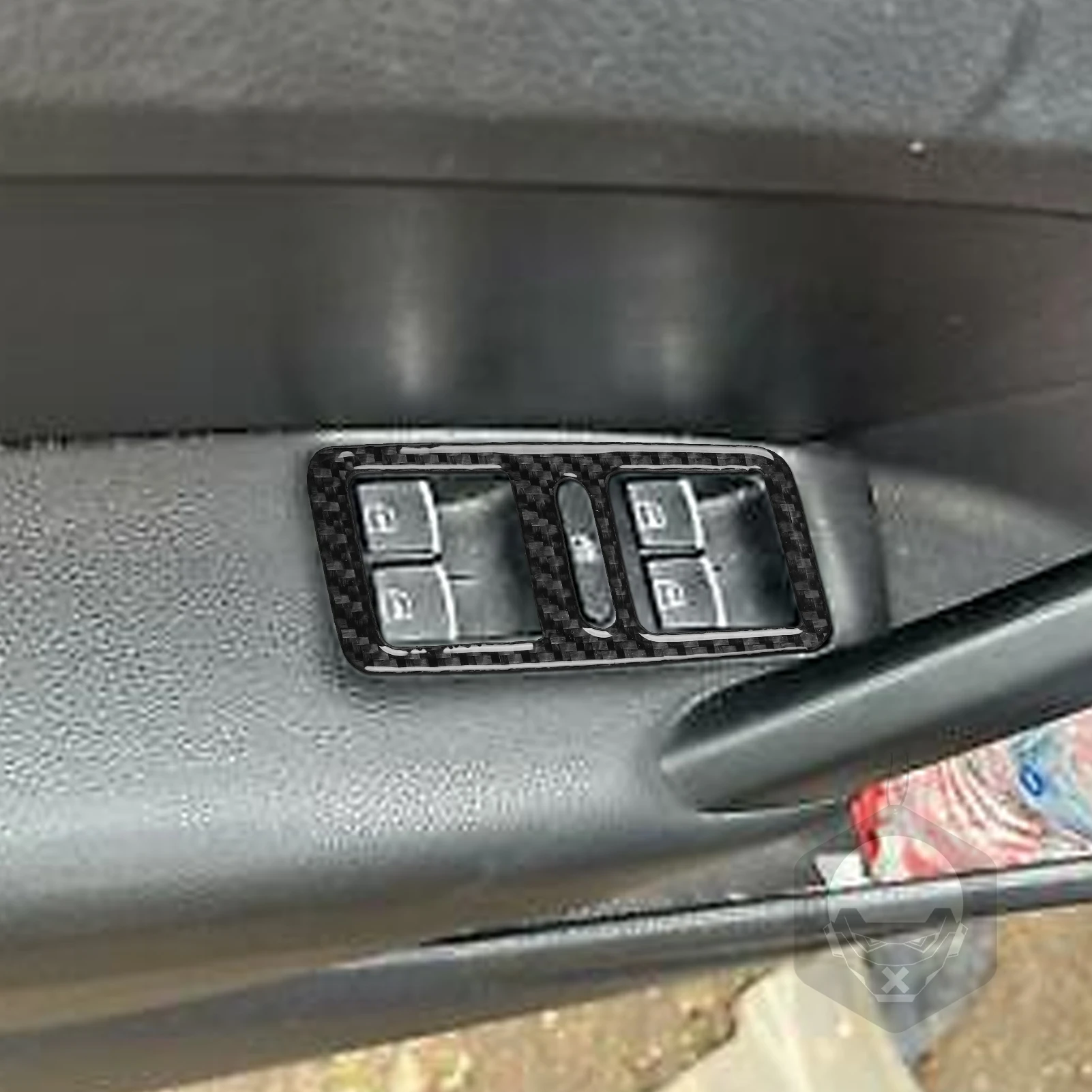 Per VOLKSWAGEN Passat NMS B7 2012-2019 in fibra di carbonio Auto alzacristalli pulsanti interruttore pannello Trim Sticker accessori interni Auto