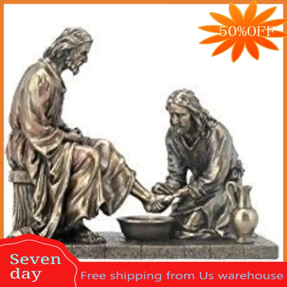 

Yard and Garden Decors Jesus Washing His Disciple's Feet Statue Sculpture Outdoor Decorations & Home Decor