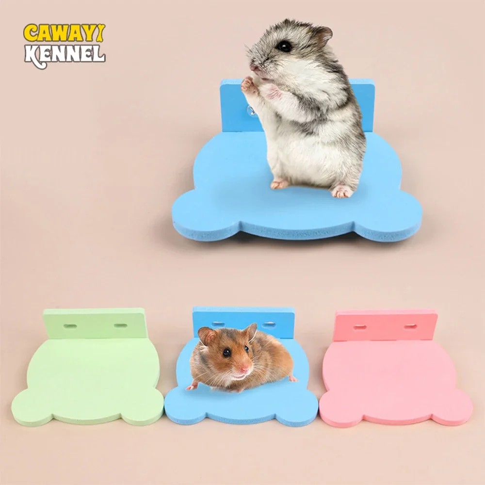 1 pc Random Color Hamster Standing Board Interactive Toys for Pet Bird Parrot Hamster Perches Climb Stand Board Cage Accessories