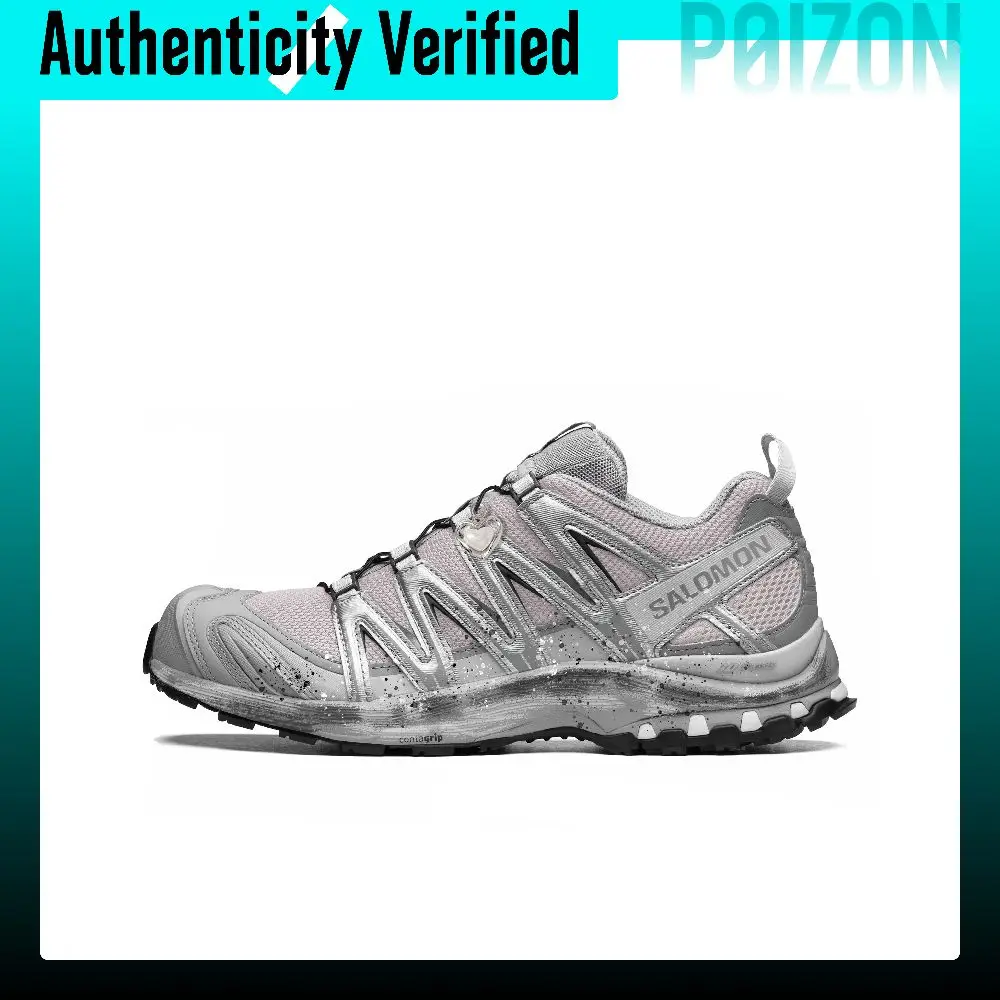 SALOMON XA PRO 3D Running Shoes Unisex Low-top Silver, Pink L41617500（Team1841-）