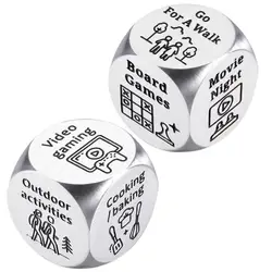 Decision Dice Game Date Night Creative Dice Game Couples Decision Dice Game Accessories Ideas Funny Steel Novelty Toys For