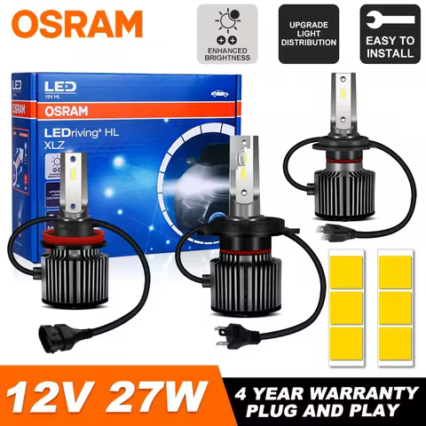 OSRAM Original Auto H7 H4 Led Car Headlight Bulbs 9012 HIR2 Lamp HB2 9003 H1 9005 9006 HB4 HB3 H11 H8 Fog Lights 6000K White 12V