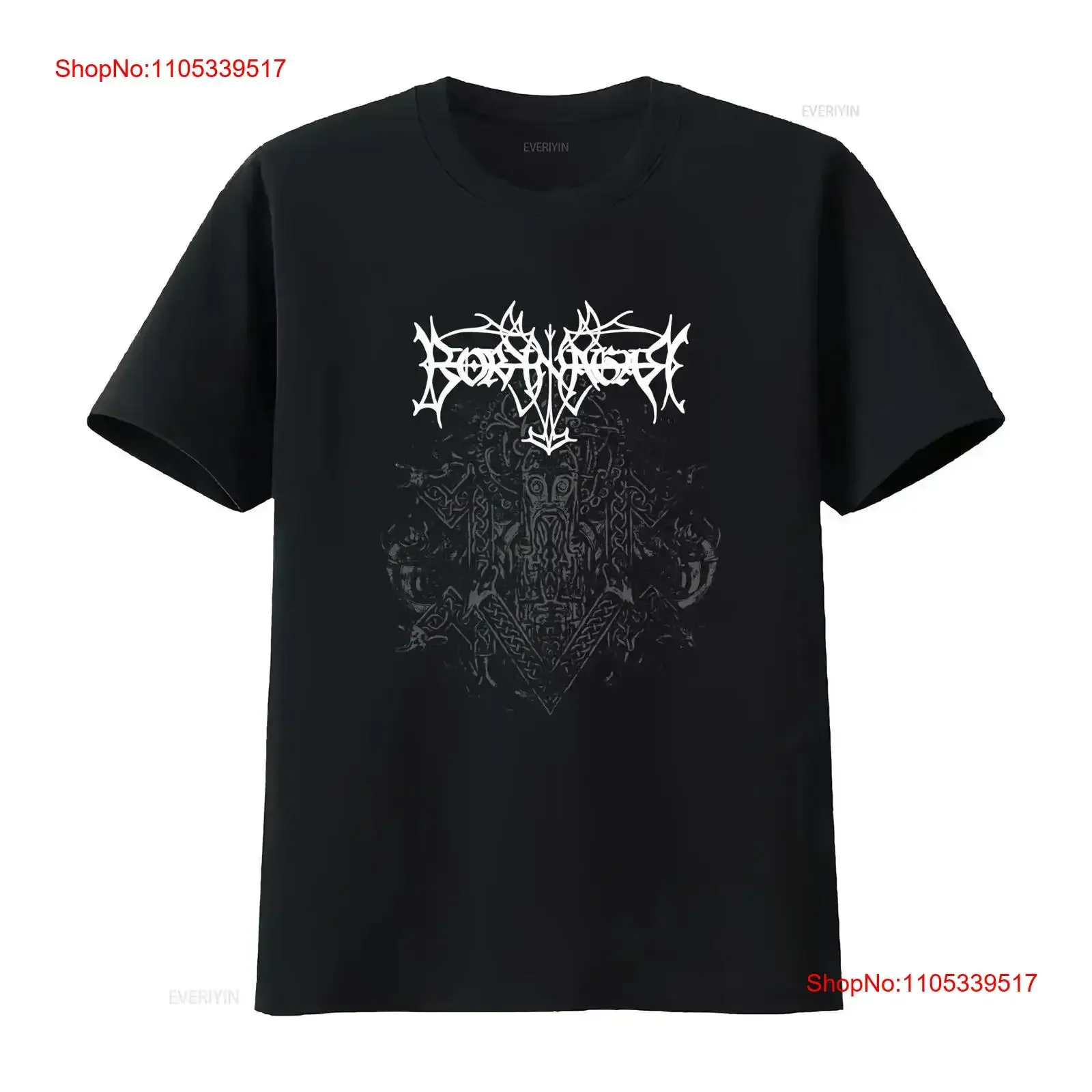 Camiseta Borknagar Cold Runs The River para hombre, talla X Small, negra, estilo vintage, lavada, versátil, para uso diario, elegante