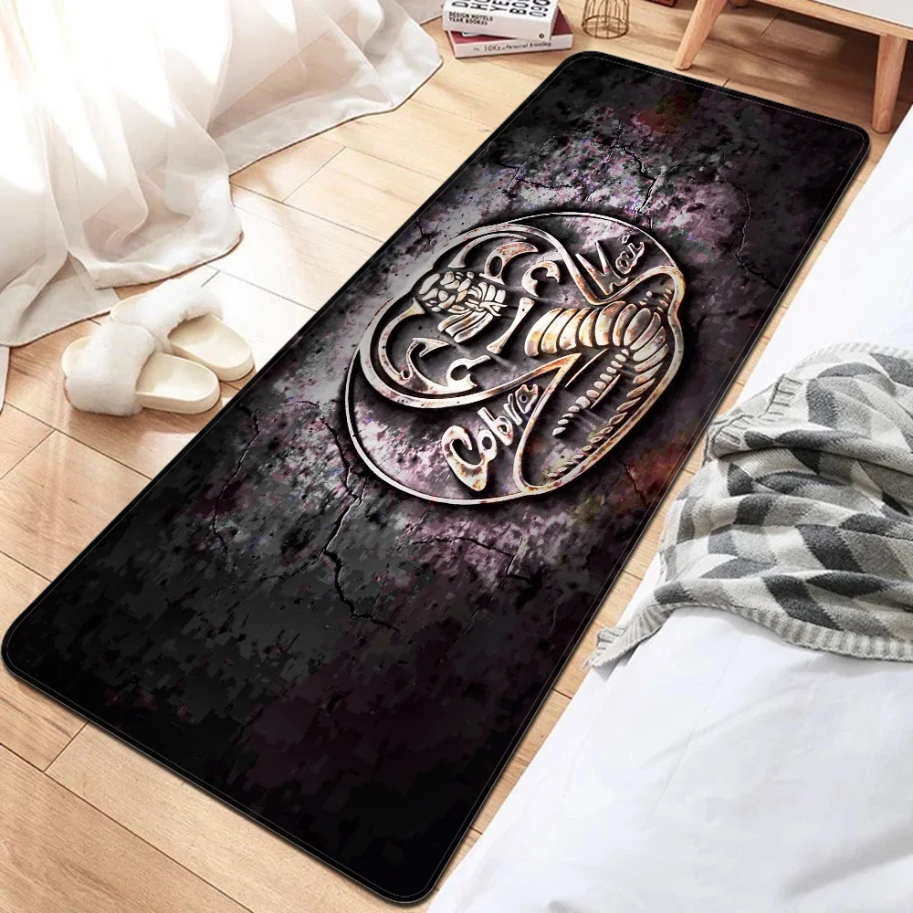 Cobra Kai Snake Floor Mat Bathroom Mat Kids Room Bedroom Decoration Balcony Anti-Slip Doormat Living Room Welcome Rug