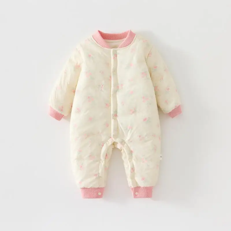 

Осенне-зимний комбинезон для младенцев и малышей, 150 г, утепленный флисом, из мягкой ткани, комфортный, для ползания, с защитой от влаги, грязи и ударов