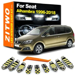 ZITWO Complete 22Pcs LED Interior Reading Map Dome Light Kit For Seat Alhambra 1996- 2015 2016 2017 2018 Car Bulb Accessories