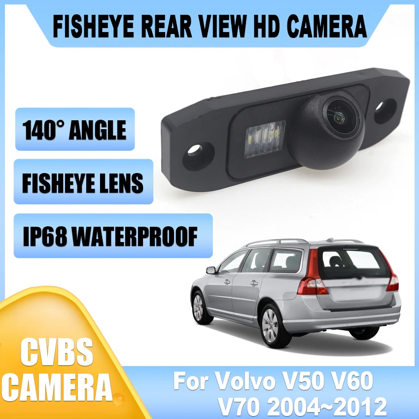 Backup Rear View Rearview Parking Camera Night Vision High quality RCA Car Reverse Camera For Volvo V50 V60 V70 2004~2012