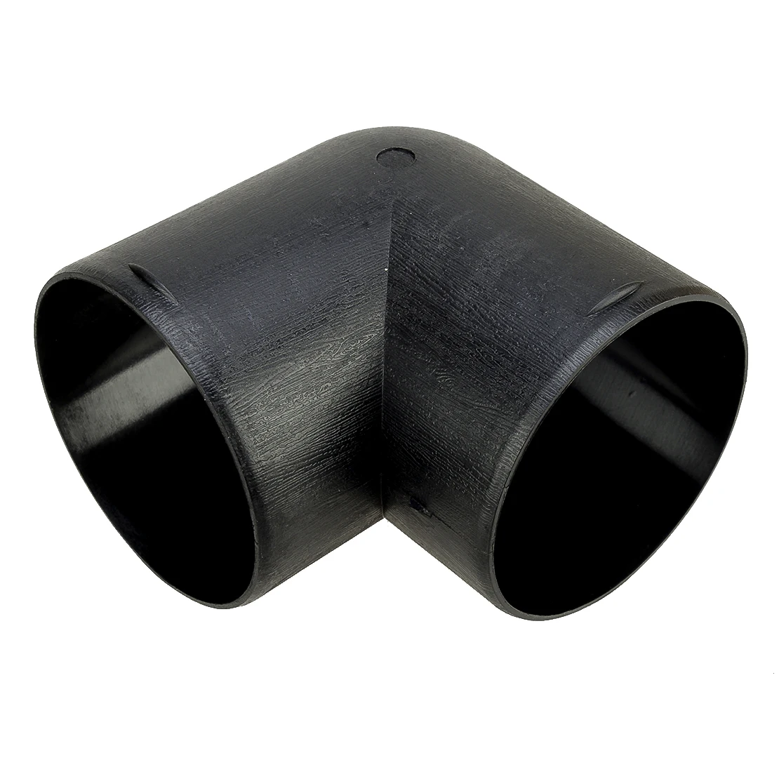 75mm Parking Heater Air Vent Ducting Flat Elbow Pipe Outlet Exhaust Connector L-shape Black Plastic