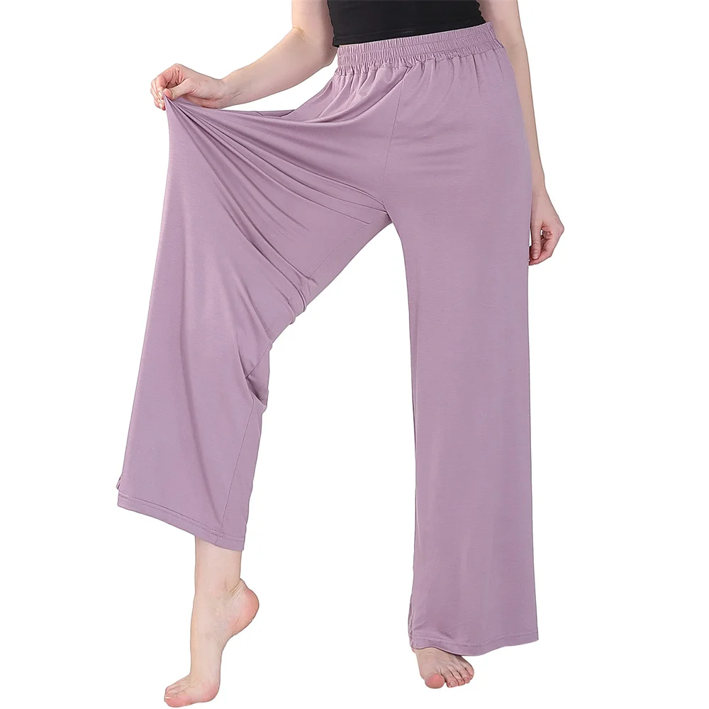 PLUS SIZE 6XL 7XL Pajamas Pants Female Spring Summer Cotton Sleepwear Sleep Bottoms Solid Color Casual Loungewear Home Clothes