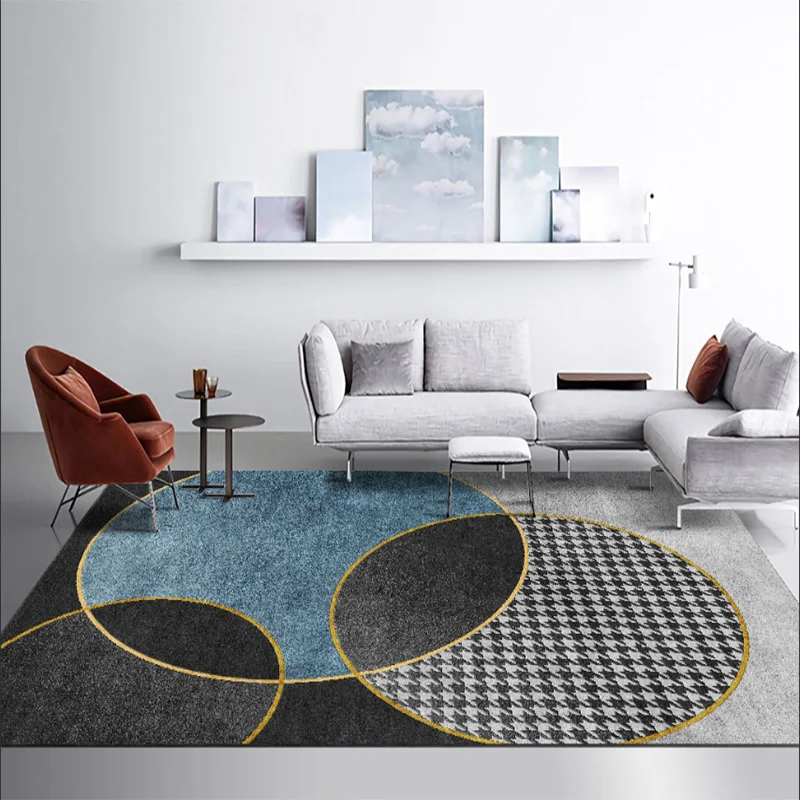 

Modern Light Luxury Minimalist Carpet in The Living Room Japanese Korean Large Bedroom Rug Non-slip Coffee Table Mat Customize