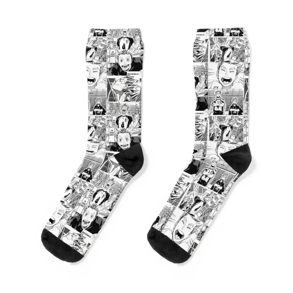 

Bokuto Collage Socks luxury Sports Men Socks Luxury Brand Women's