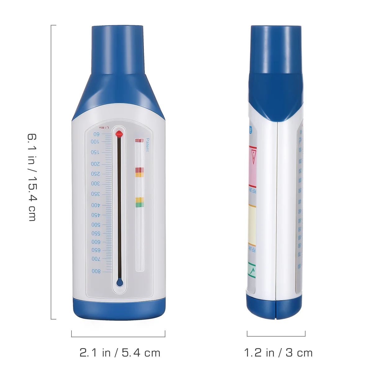 Débitmètre de Tons de Terre, Testeur de Capacité Gonflable, Fonction Sanglante, pour Asthme, Patricia Expiratoire, X500X300CM