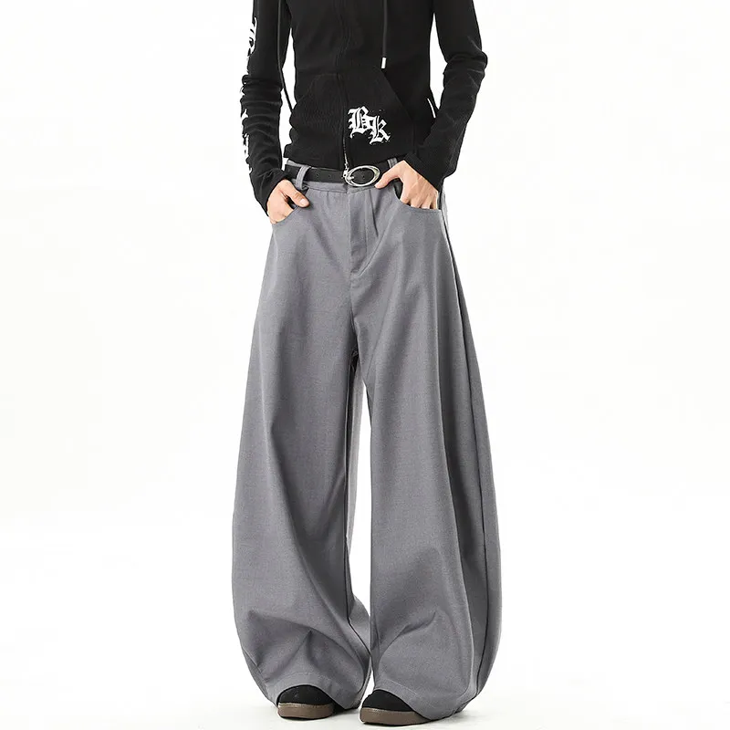 

Retro Japanese Sle Casual Tailored Pants Men Women Color Workwear Long Trousers Trendy Brand Knife Straight Leg West ...