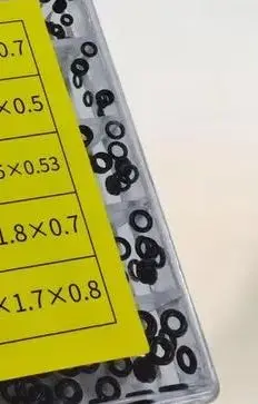 1 conjunto de juntas de coroa de relógio, ferramentas de reparo de relógio, mini arruela de borracha, anel o, coroa de relógio, à prova d'água, selos, ferramenta de relojoeiro