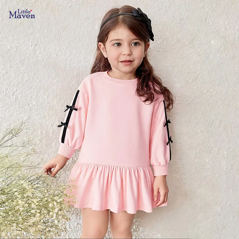 

Girls' Dress Autumn Cute Girls' Skirt Solid Color Children's Skirt