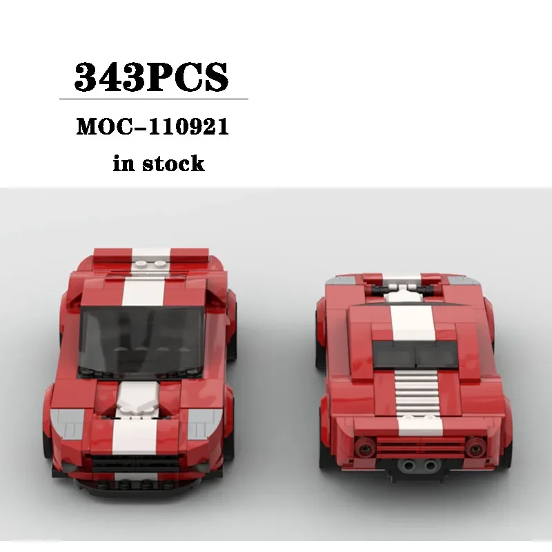 

Building Block MOC-110921 Super Racing Car Assembly Model 343PCS Adult and Children Puzzle Education Birthday Christmas Toy Gift