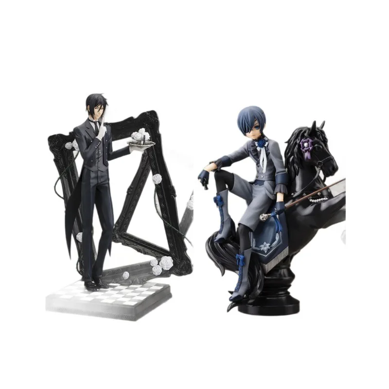 Black Butler Anime Figure Ciel Phantomhive Sebastian Michaelis Collectible Pvc Model Desktop Decoration For Anime Fans