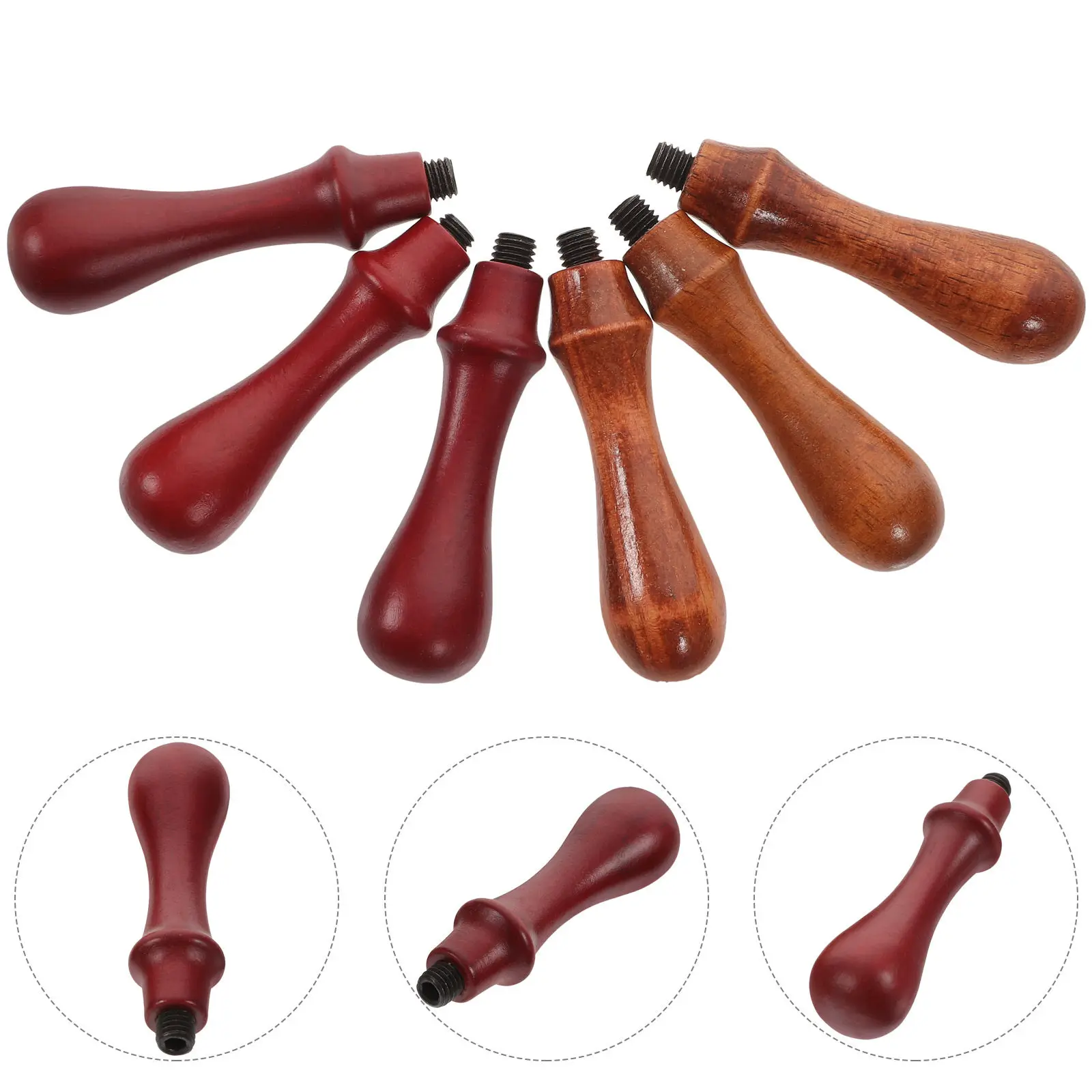 6Pcs Handle Replacement Wax Seal DIY Crafts Kit Wedding Invitation Seal Stamp Accessories Handle
