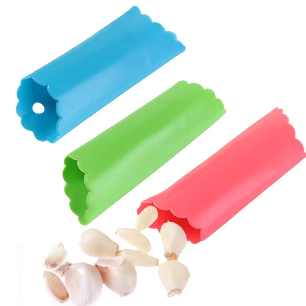 Colorful Household Portable Silicone Garlic Skin Remover Garlic Peeling Press Garlic Peeler Garlic Roller Tube