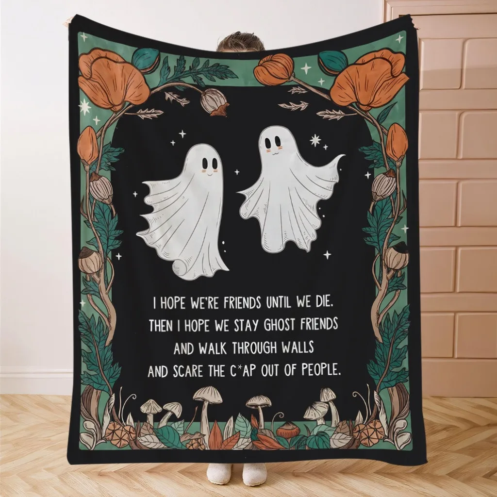 

Одеяло «Призрак» — уютный фланелевой плед на Хэллоуин