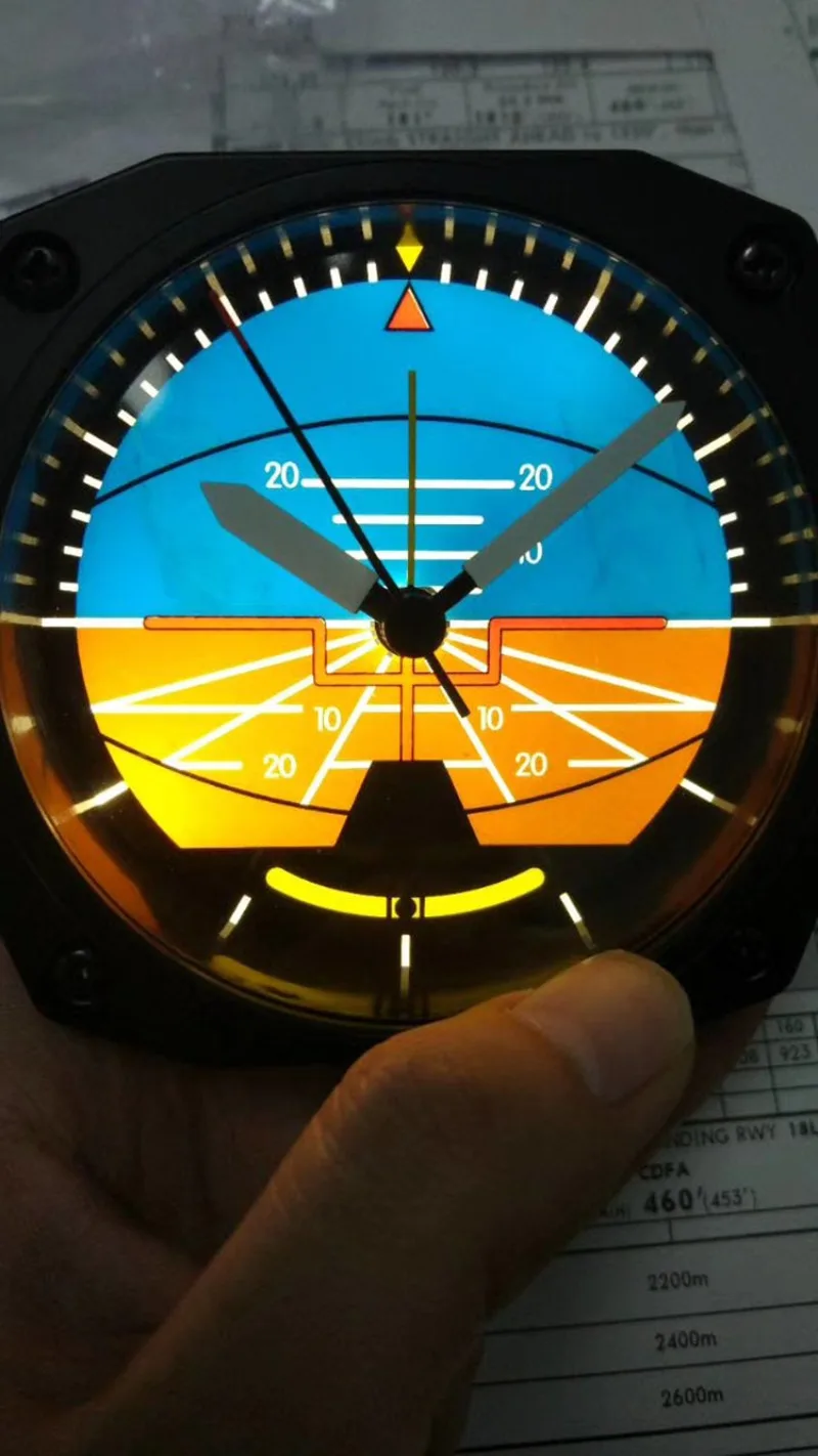 Imagem -04 - Airvelocidade And Altitude Meter Despertador Aeronave Simulação Instrumento Despertador