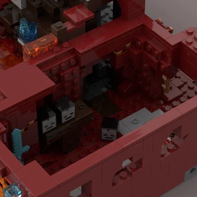 Construction Model Moc Building Bricks Scenarios Of Magma Flow Technology Modular Blocks Gifts Christmas Toys DIY Sets Assembly