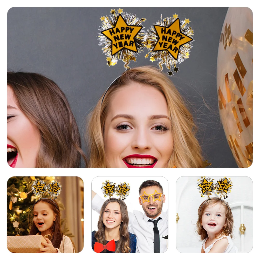 

Decorative Headband Star Headdress Headbands for Sparkly Miss Hair Accessories