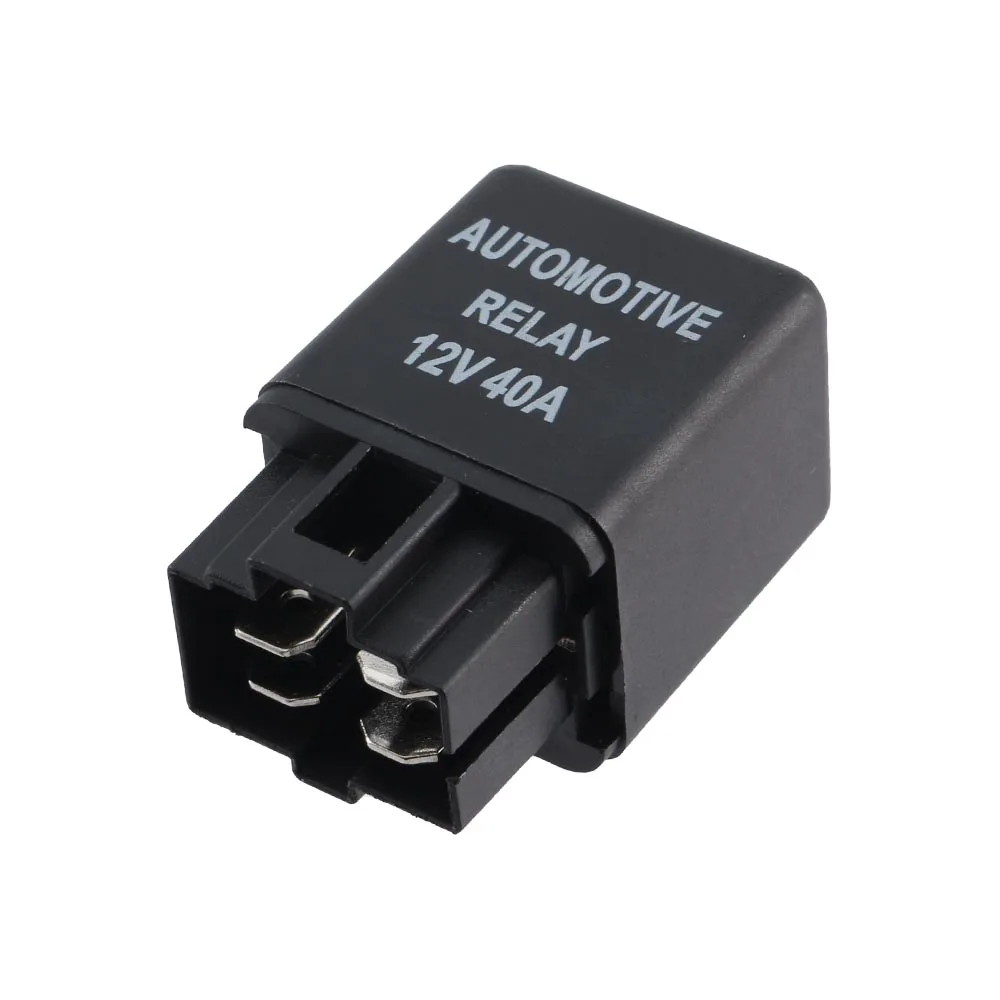 

Auto Car Relay 12V 40A 4 Pin Normally Open Contact Form Smooth Cover Type for Automobile Electronic Control Device Accessory