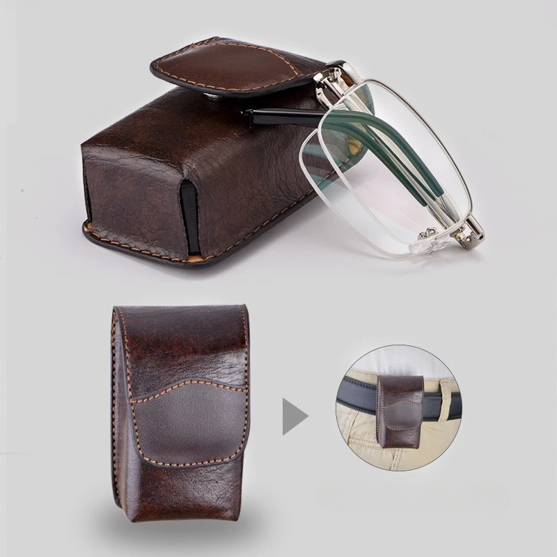 Gafas de lectura plegables de Metal para hombre, prescripción de astigmatismo para hipermetropía, grado de negocios, personalizables, antiluz azul