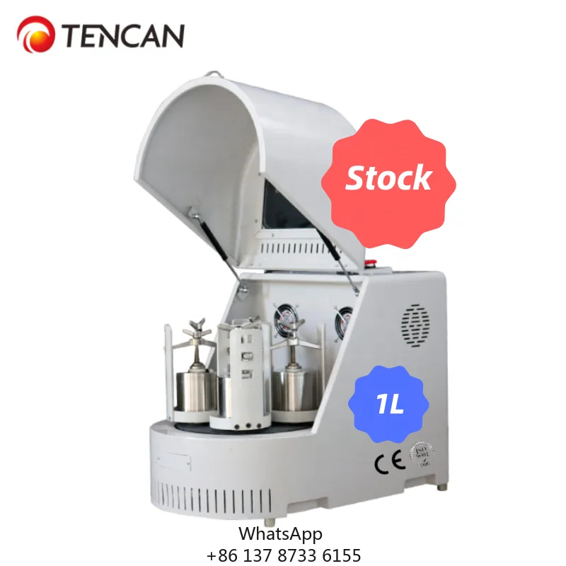 Tencan Stock XQM-1A Nano Powder 600ml Small Laboratory Planetary Ball Mill Grinding Machine Motor Bearing Gear Food Processing