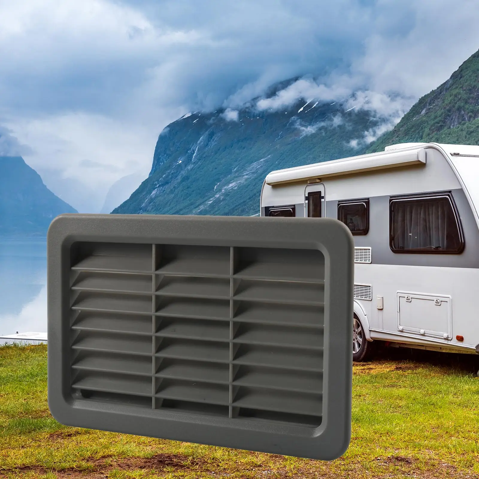 

Air Vent Grille Black Cover Air Vent Outlet Deflector for ATV RV Camper