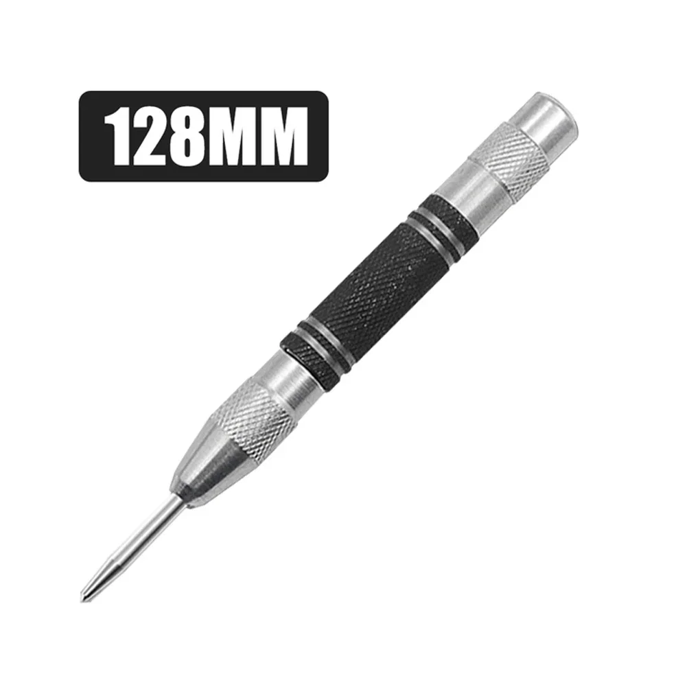 Automatic Center Punch 128mm 128mm / 5Inch 12mm 4mm High Carbon Steel Press Dent Drill Wood Glass Center Punch