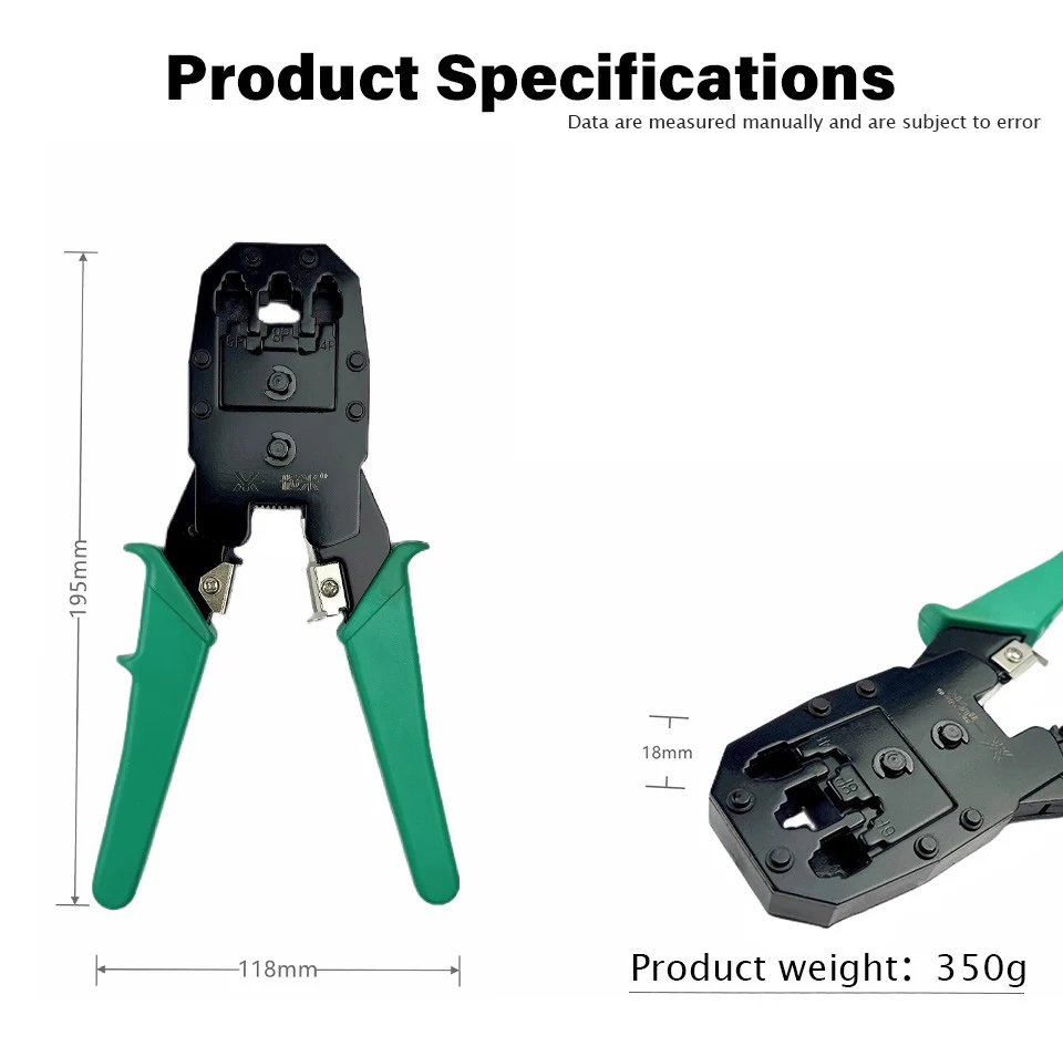 Sr rj45 crimp tool kit cat5 cat5e ethernet crimpen modulare daten stecker kabelbinder und netzwerk drahts ch neider