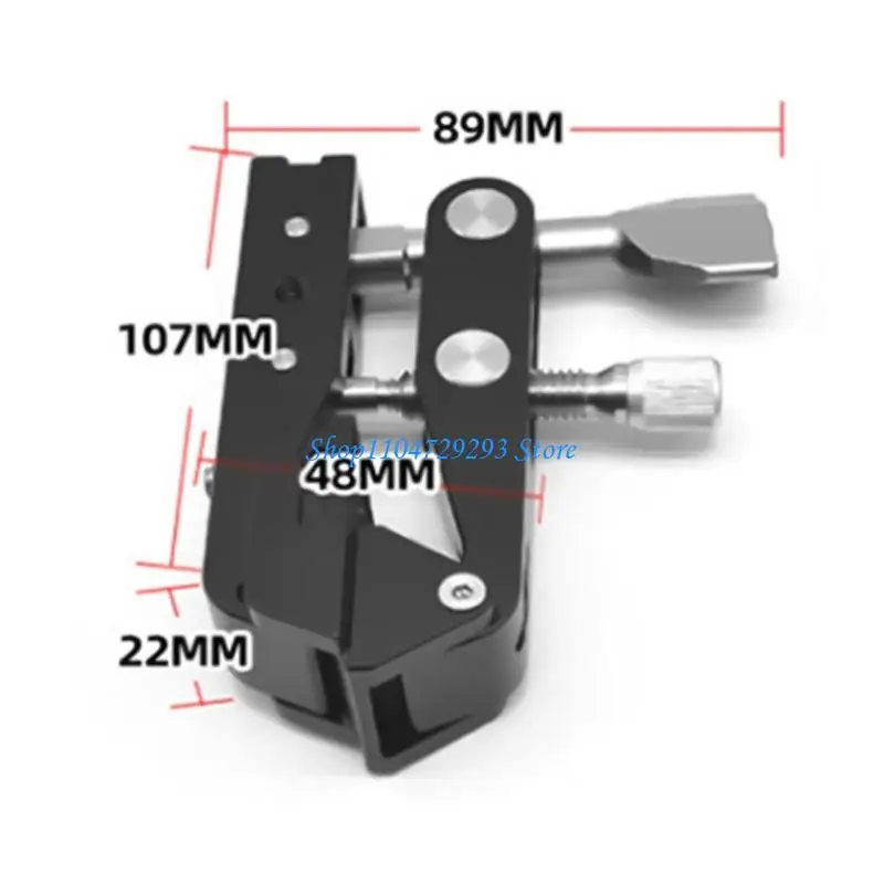 

Y2GD Aluminum Super Clamp 1/4 3/8 Screw Holes Mount Adapter for Photography Stand