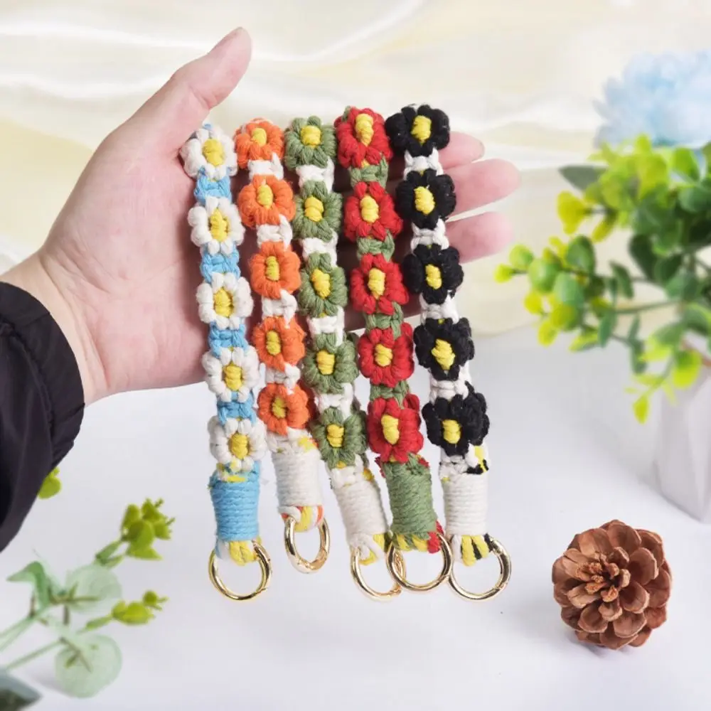 

NEW Anti-lost Phone Straps Crocheted Handmade Wrist Strap Bohemian Bag Pendants Gift