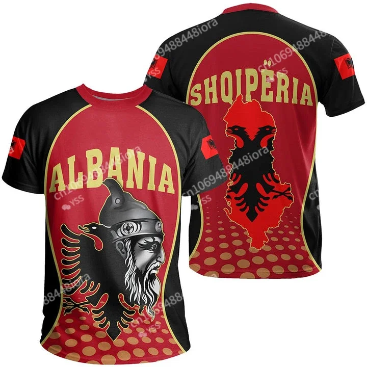 ALBANIA Eagle T Shirt Free Custom Name Number Gyms Albanian Shqiperi Alb Fitness Photo Flag t-shirt Al Print Respirant Text Word