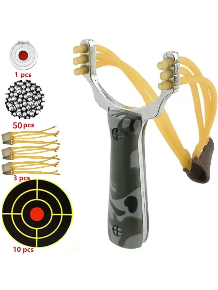 Poderosa Camuflagem Slingshot Card Ball, Slingshot Profissional, Caça ao ar livre e Pacote de Tiro,