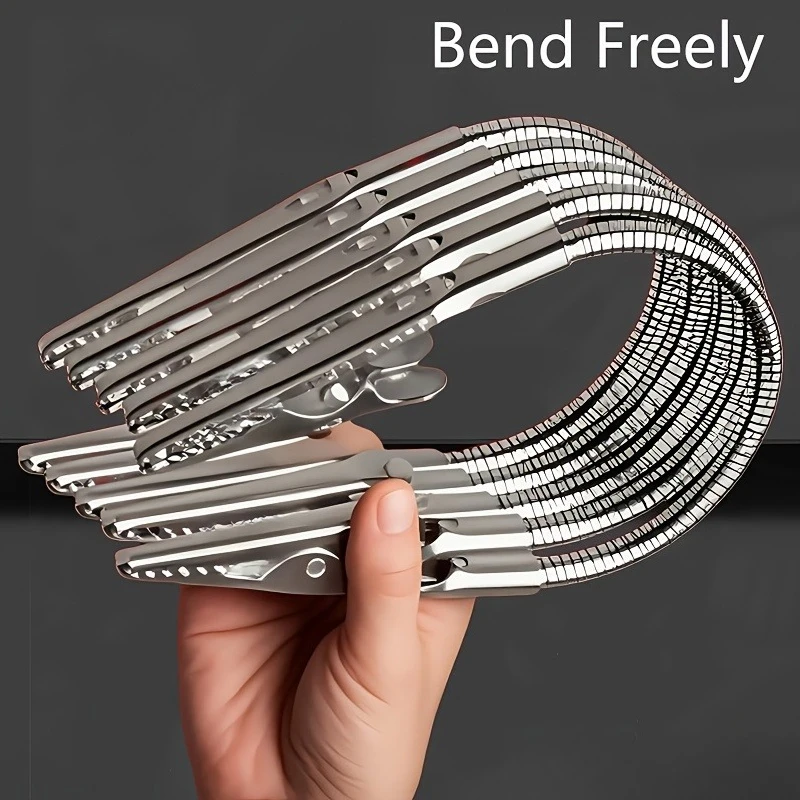 Heavy-Duty Multipurpose Double-Headed Crocodile Clip Holder - Dual Clamp with Bendable Design,Compatible with Mosquito Coils
