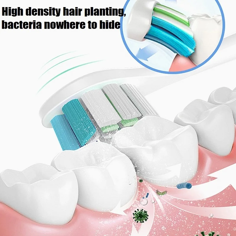 SOOCAS 교체 브러시 헤드, 소닉 전동 칫솔 헤드, 소프트 듀폰 강모 노즐, V1, X1, X3, X5, X3U, X3PRO, v1, v2, 12 개