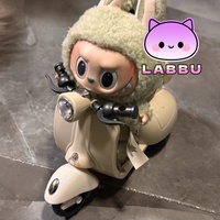 For Labubu Mini Bike Electric Motorcycle Set-Cute Rider Set Accessories for Labubu V1 V2 V3 Doll,Great Birthday Gift for Kids